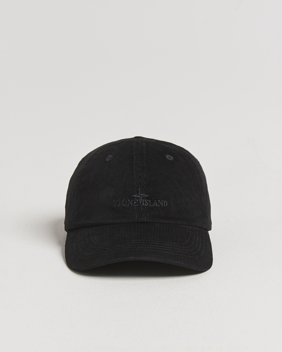Heren | Hoeden en petten | Stone Island | Micro Cord Cotton Cap Black