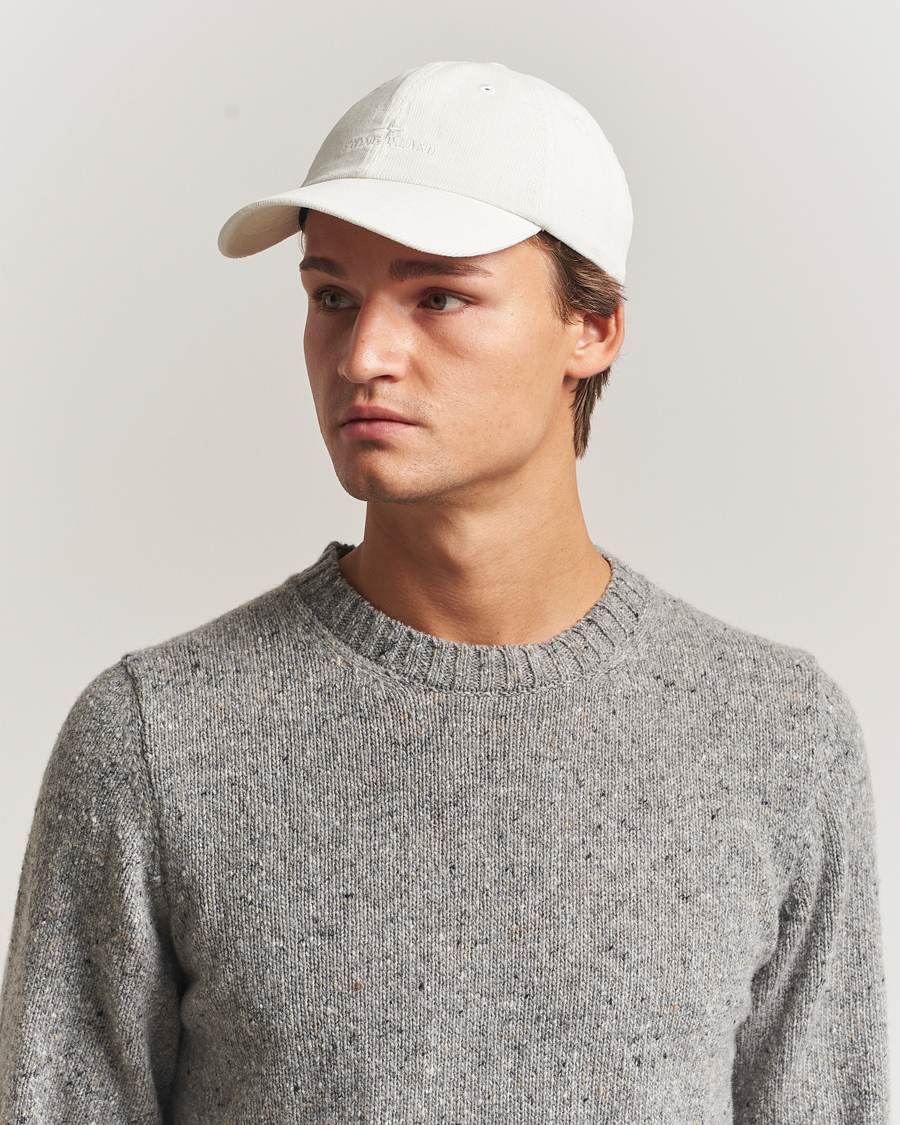 Heren | Hoeden en petten | Stone Island | Micro Cord Cotton Cap Ivory