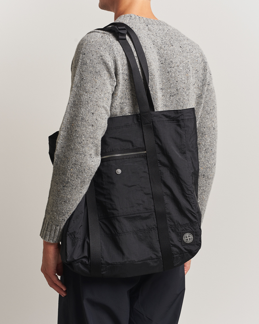 Heren | Tassen | Stone Island | Nylon Metal Tote Black