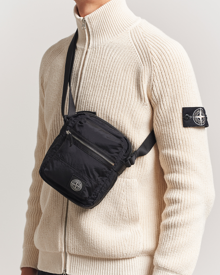 Heren | Tassen | Stone Island | Nylon Metal Shoulder Pouch Black