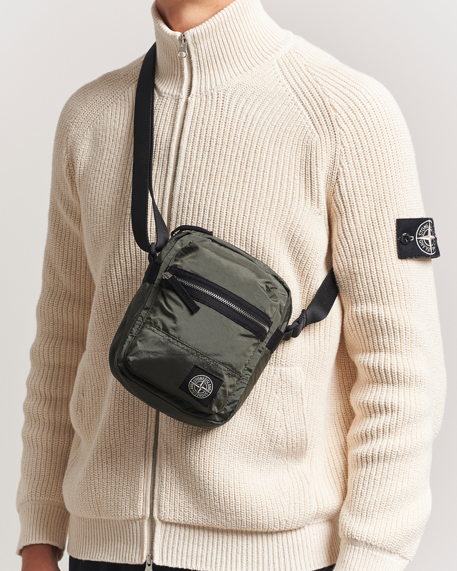 Heren | Tassen | Stone Island | Nylon Metal Shoulder Pouch Musk