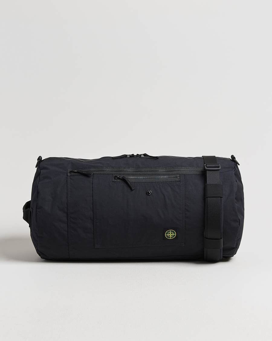 Heren | Tassen | Stone Island | Aluminum Tela Cotton Ripstop Weekendbag Black