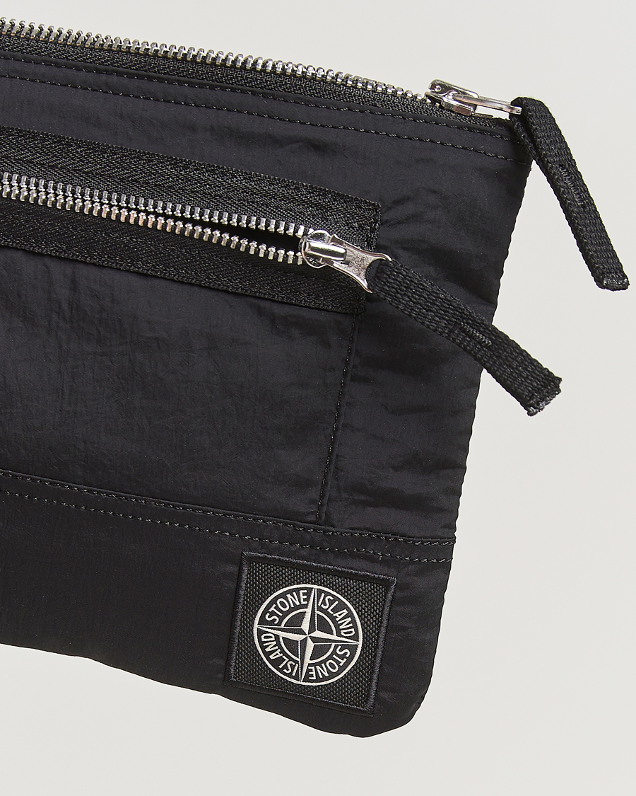 Heren | Portemonnees | Stone Island | Nylon Metal Zip Wallet Black