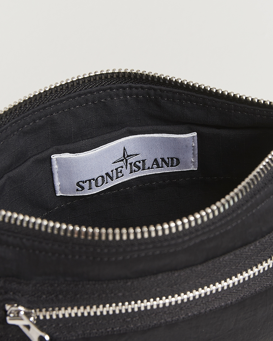 Heren | Portemonnees | Stone Island | Nylon Metal Zip Wallet Black