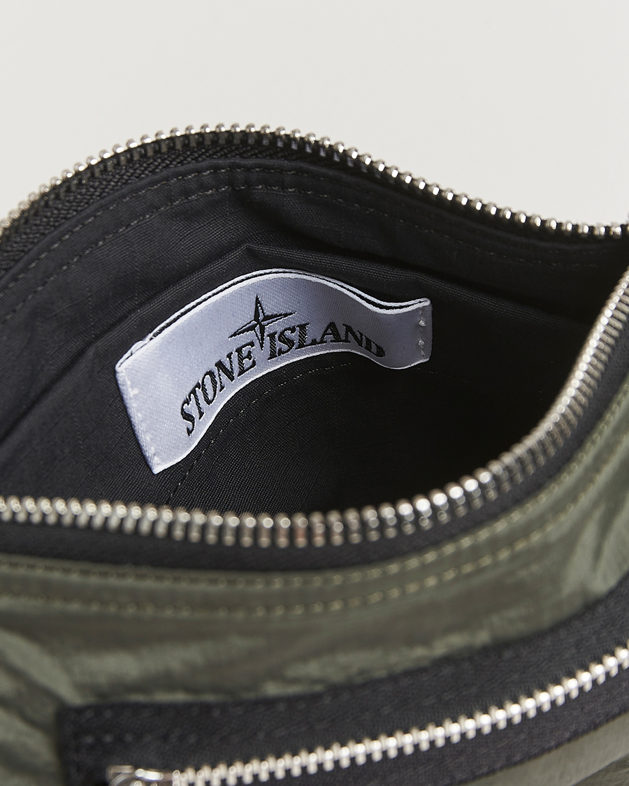 Heren | Portemonnees | Stone Island | Nylon Metal Zip Wallet Musk