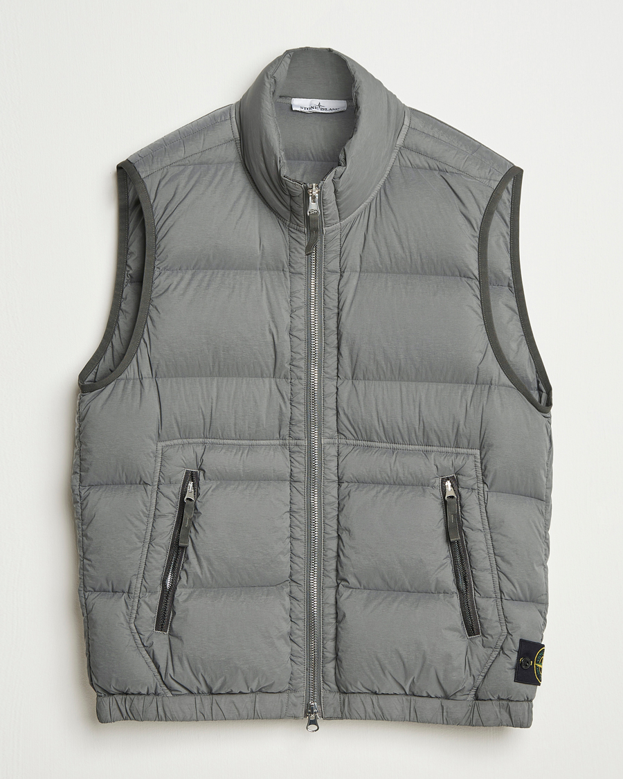 Heren | Gilets | Stone Island | Seamless Tunnel Nylon Down Vest Cement