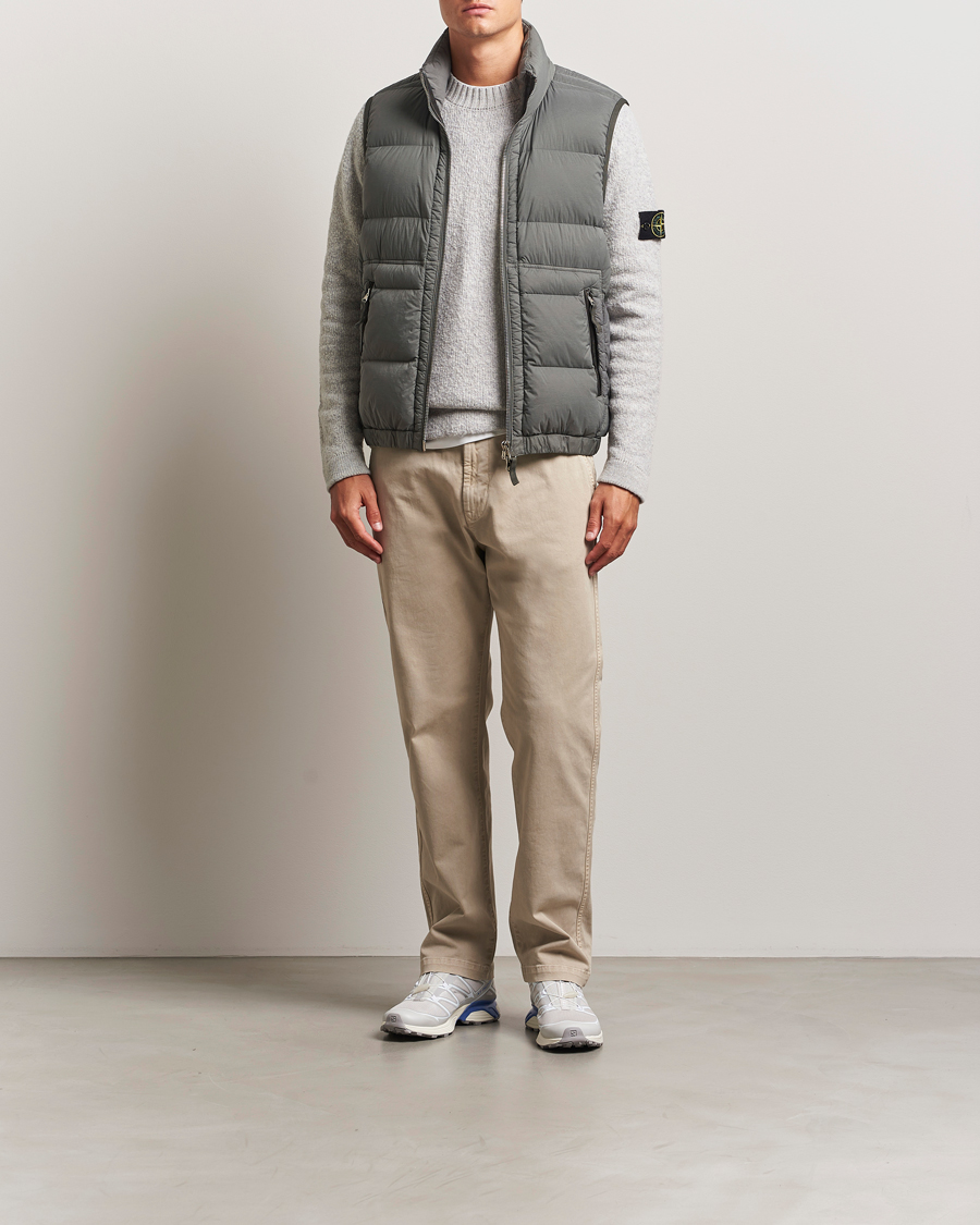 Heren | Gilets | Stone Island | Seamless Tunnel Nylon Down Vest Cement