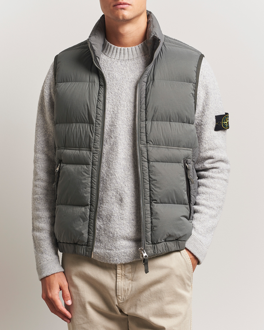Heren | Jassen | Stone Island | Seamless Tunnel Nylon Down Vest Cement