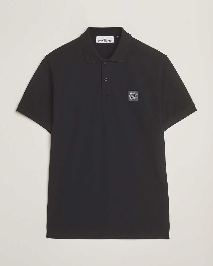 Heren | Polo's | Stone Island | Organic Cotton Pique Polo Black