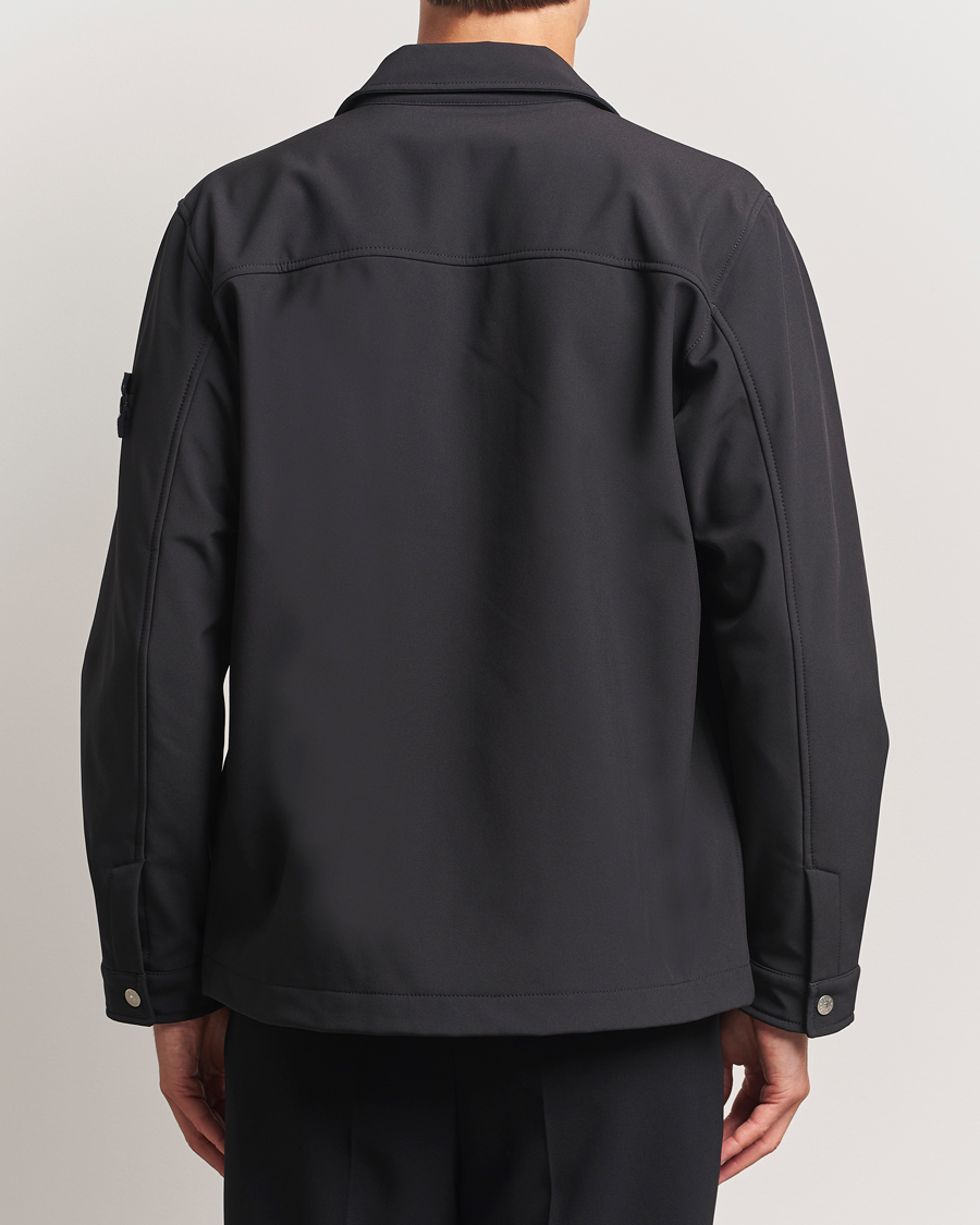 Heren | Jassen | Stone Island | Soft Shell Shirt Jacket Black