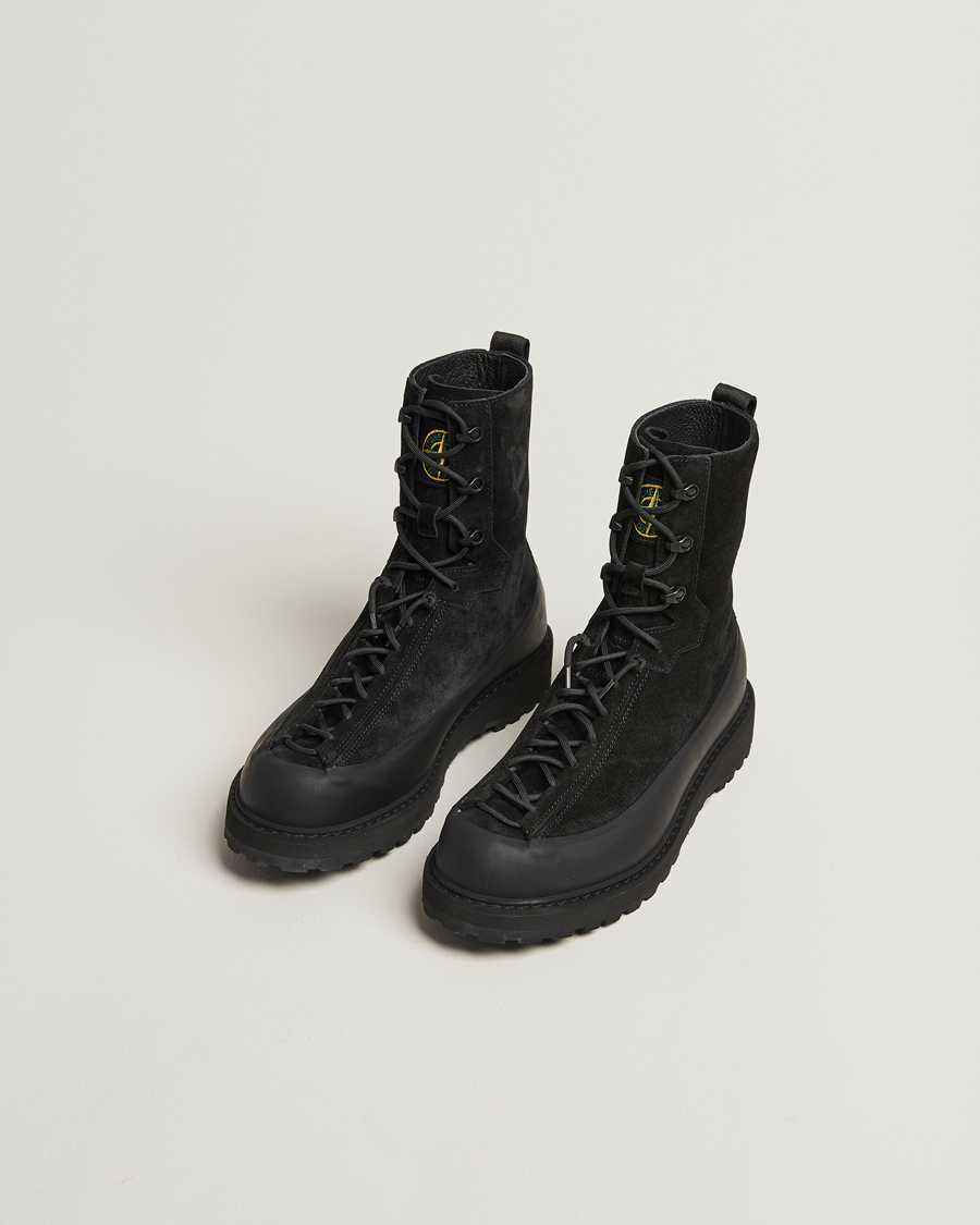 Heren | Laarzen | Stone Island | Suede Hiking Boots Black