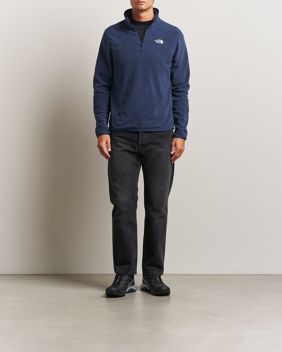 Heren | Truien | The North Face | Glacier Fleece 1/4 Zip Navy