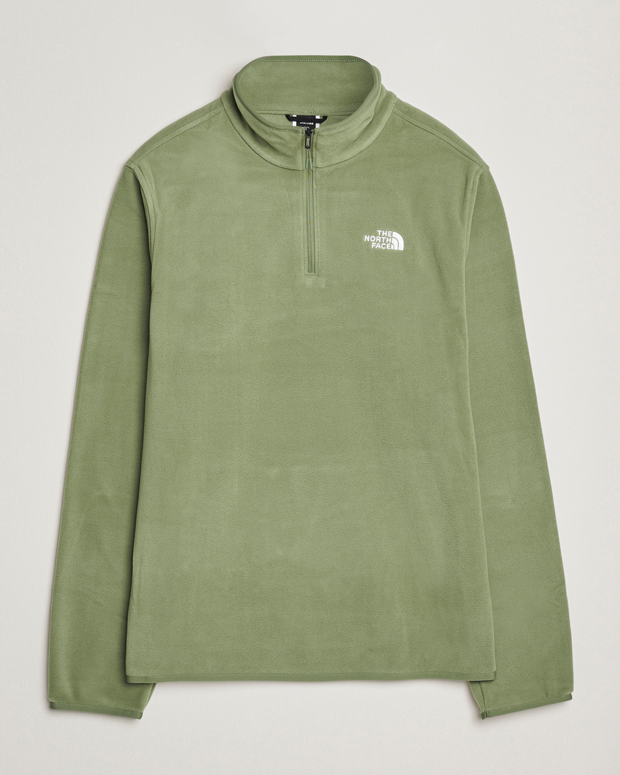Heren | Truien | The North Face | Glacier Fleece 1/4 Zip Sage Green