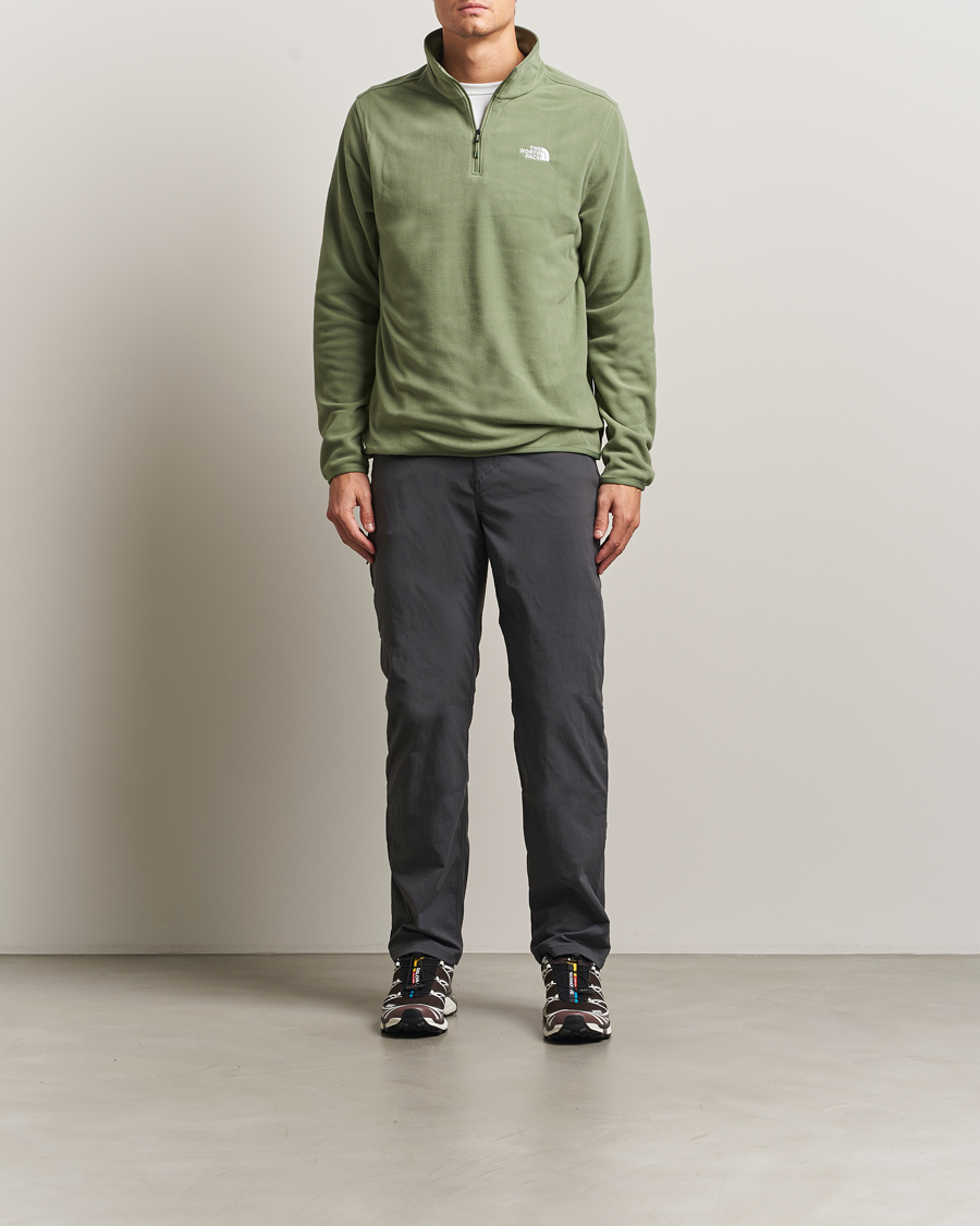 Heren | Truien | The North Face | Glacier Fleece 1/4 Zip Sage Green