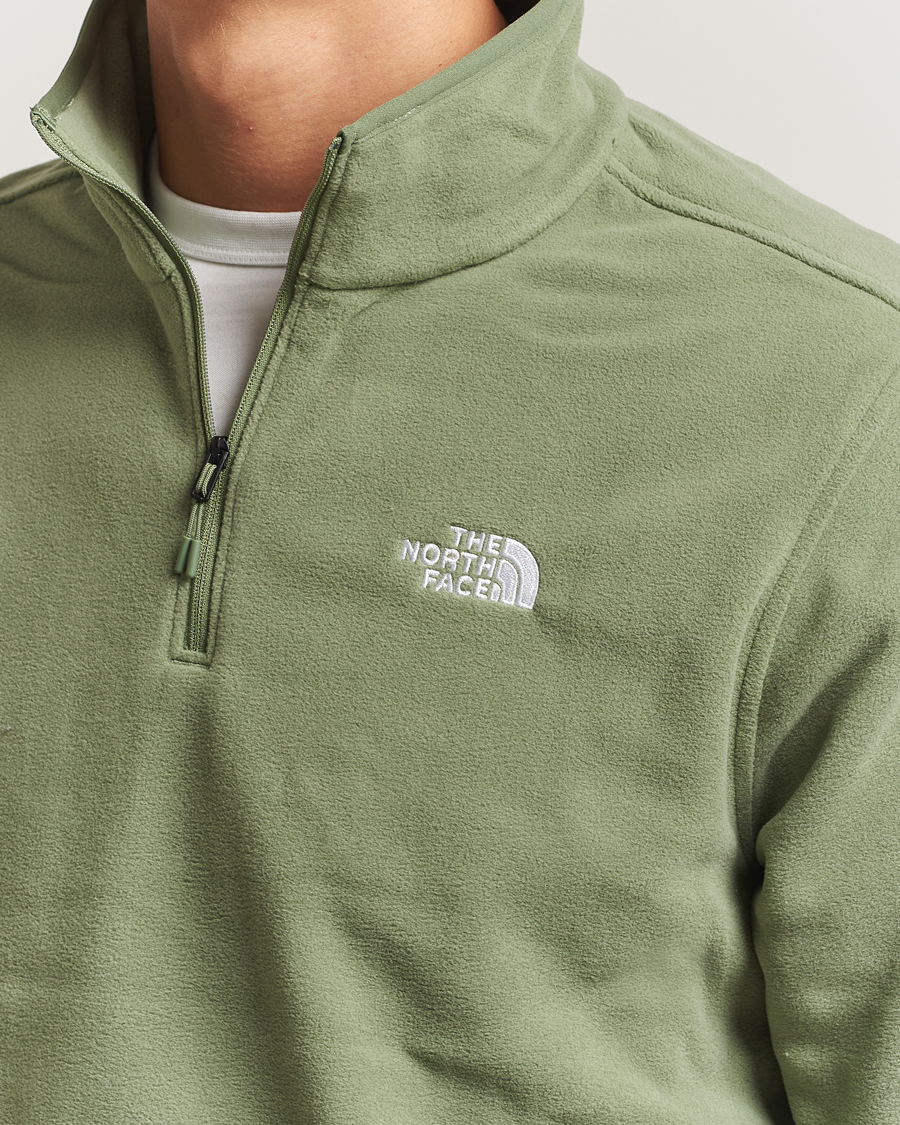 Heren | Truien | The North Face | Glacier Fleece 1/4 Zip Sage Green