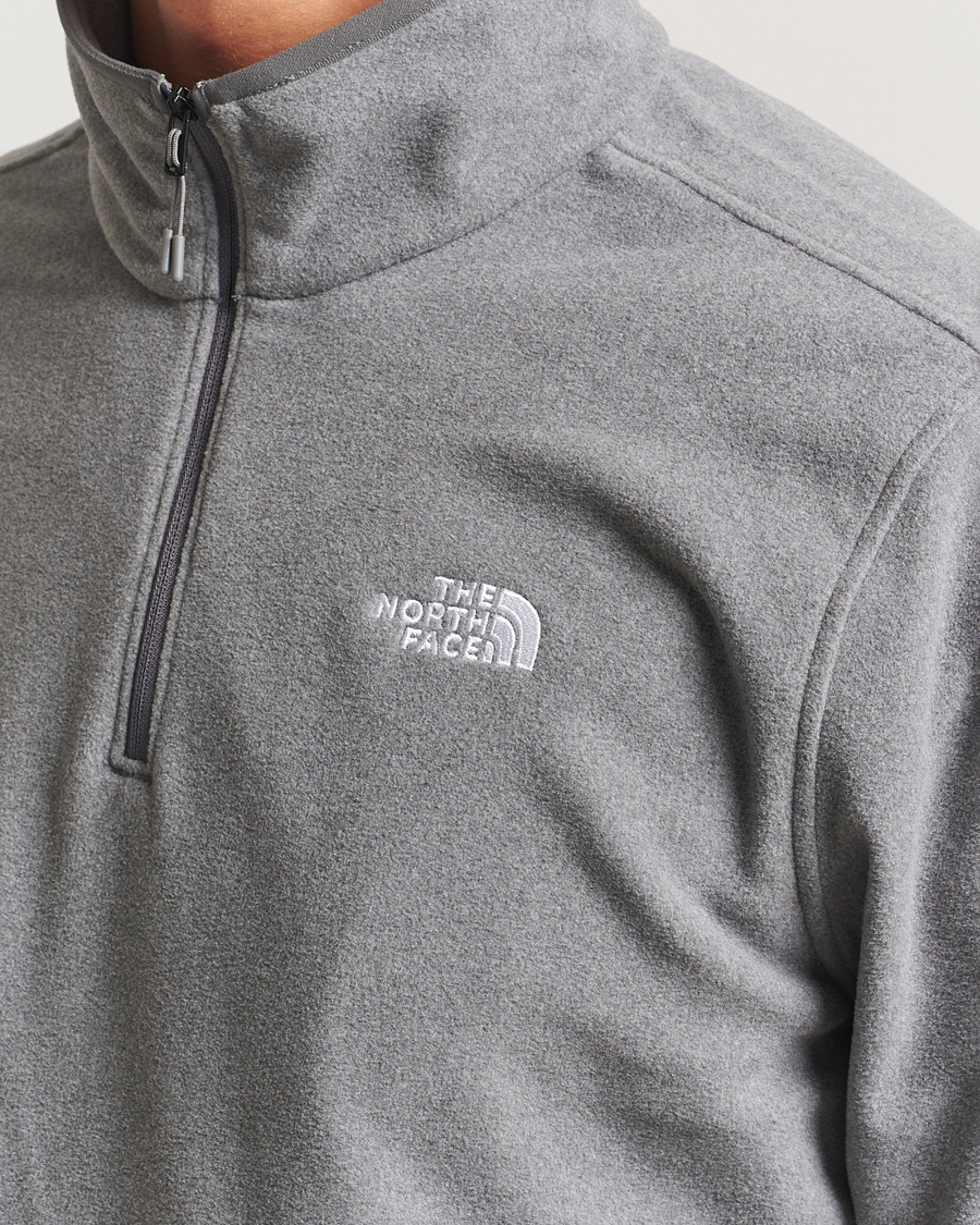 Heren | Truien | The North Face | Glacier Fleece 1/4 Zip Grey