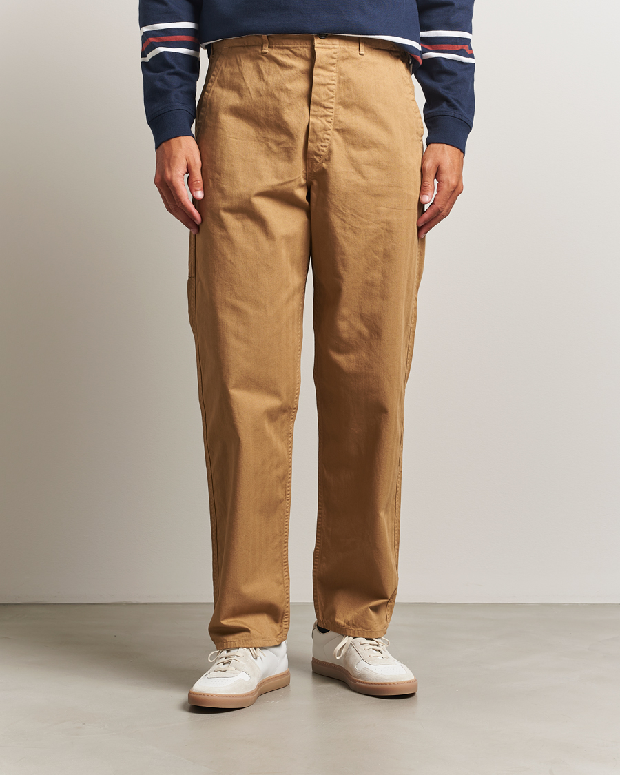 Heren | Broeken | orSlow | French Work Pants Khaki