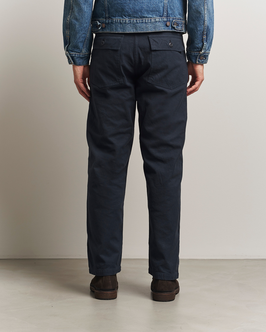 Heren | Broeken | orSlow | Regular Fit Original Sateen Fatigue Pants Navy