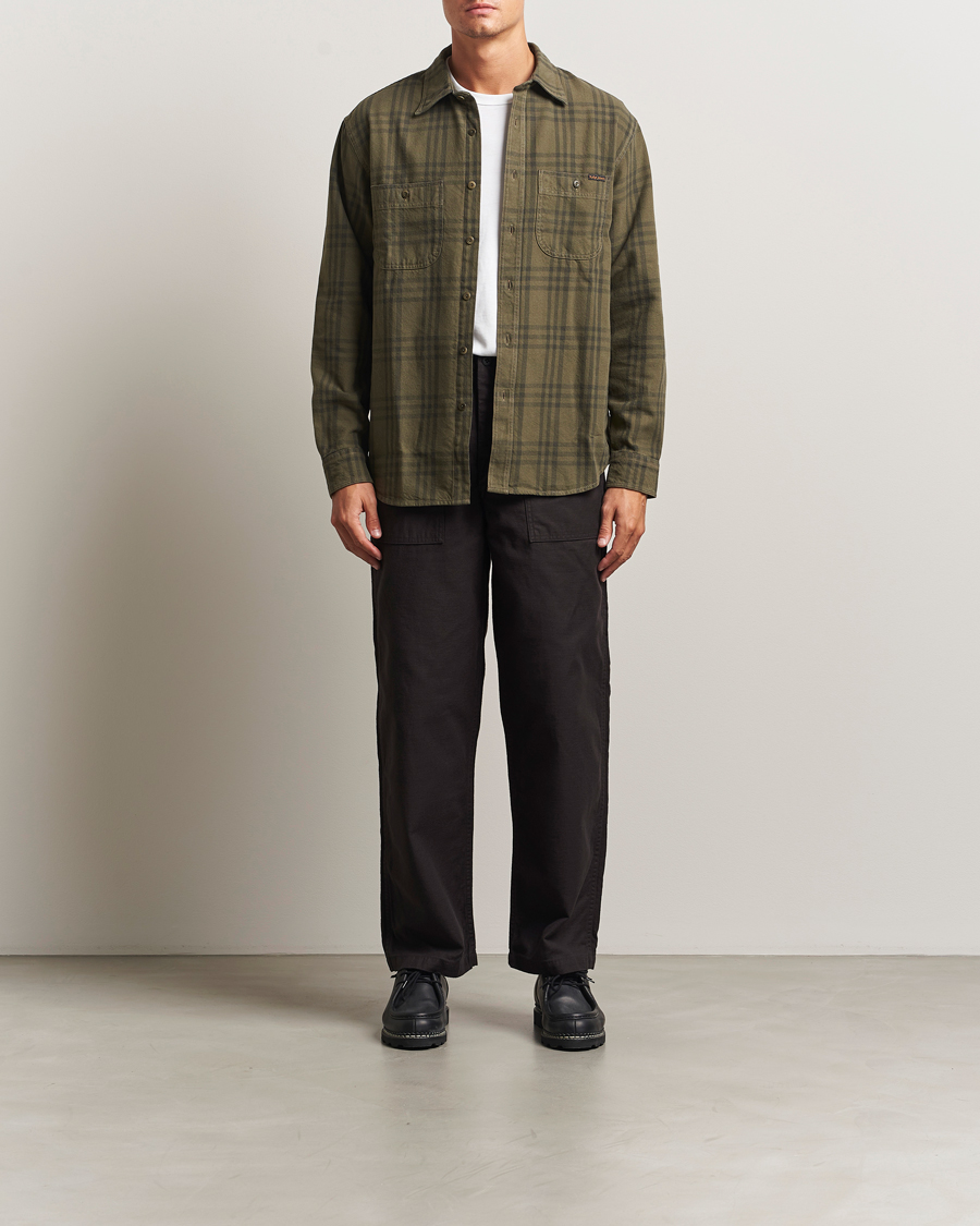 Heren | Broeken | orSlow | Regular Fit Original Sateen Fatigue Pants Black
