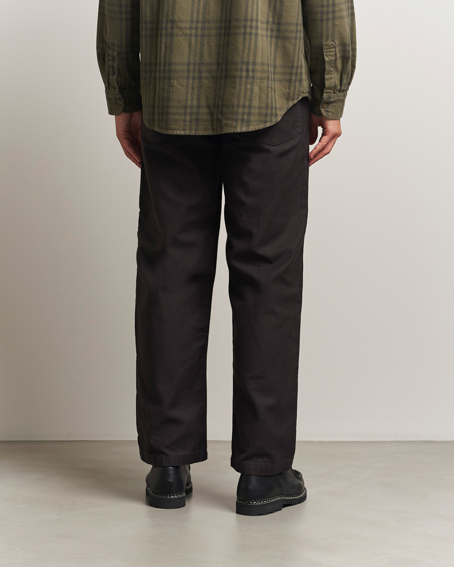 Heren | Broeken | orSlow | Regular Fit Original Sateen Fatigue Pants Black