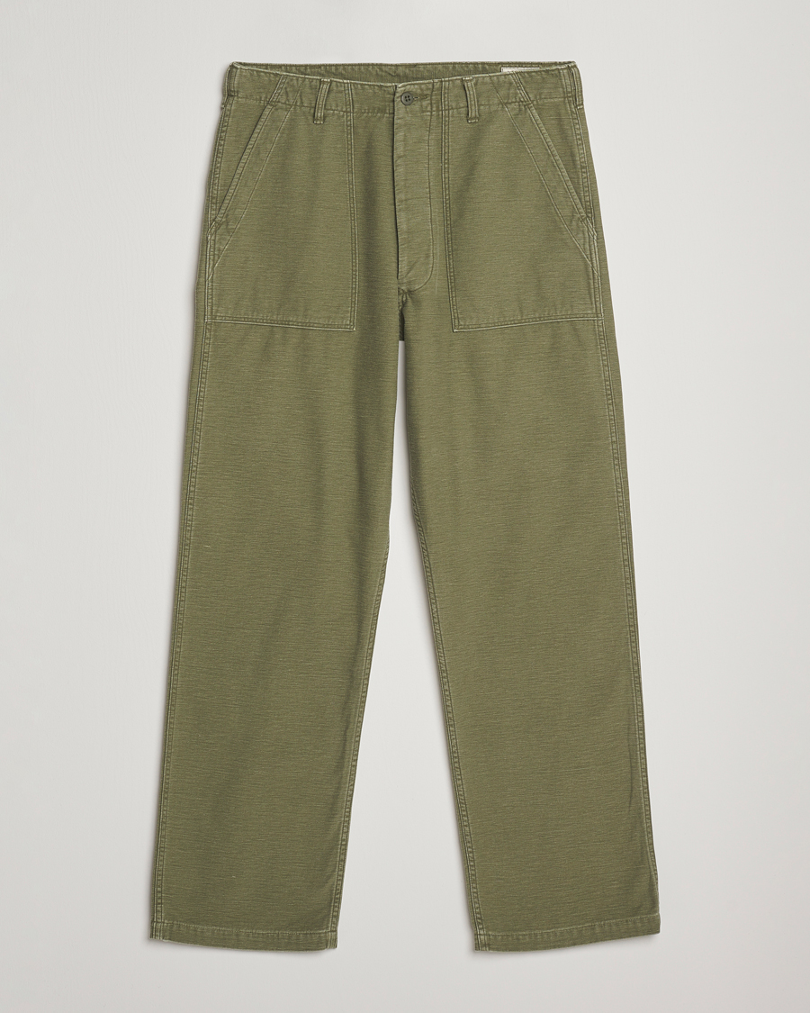 Heren | Broeken | orSlow | Vintage Fit Fatigue Pants Dark Olive
