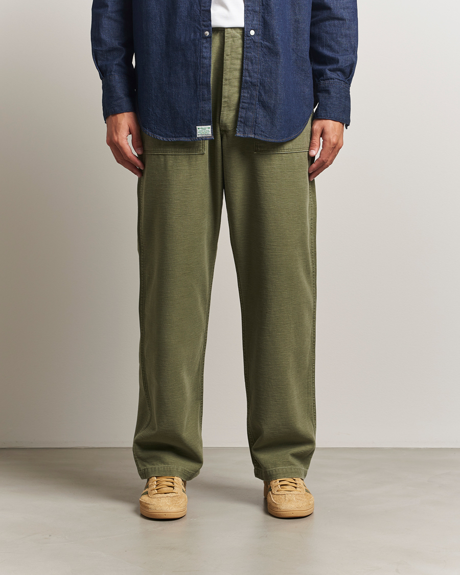 Heren | Broeken | orSlow | Vintage Fit Fatigue Pants Dark Olive