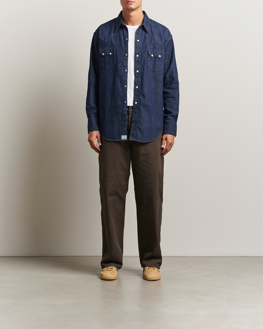 Heren | Broeken | orSlow | Wide Fit French Work Pants Coffee Brown