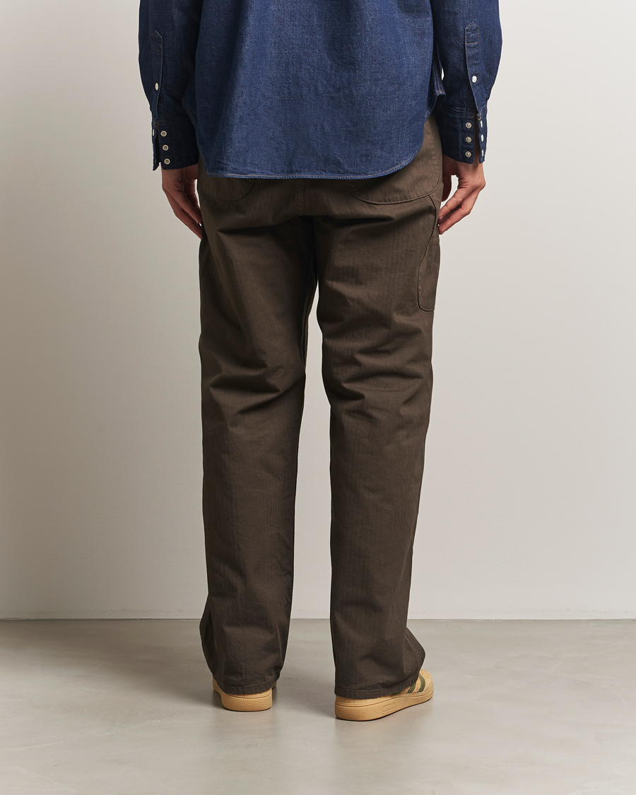 Heren | Broeken | orSlow | Wide Fit French Work Pants Coffee Brown