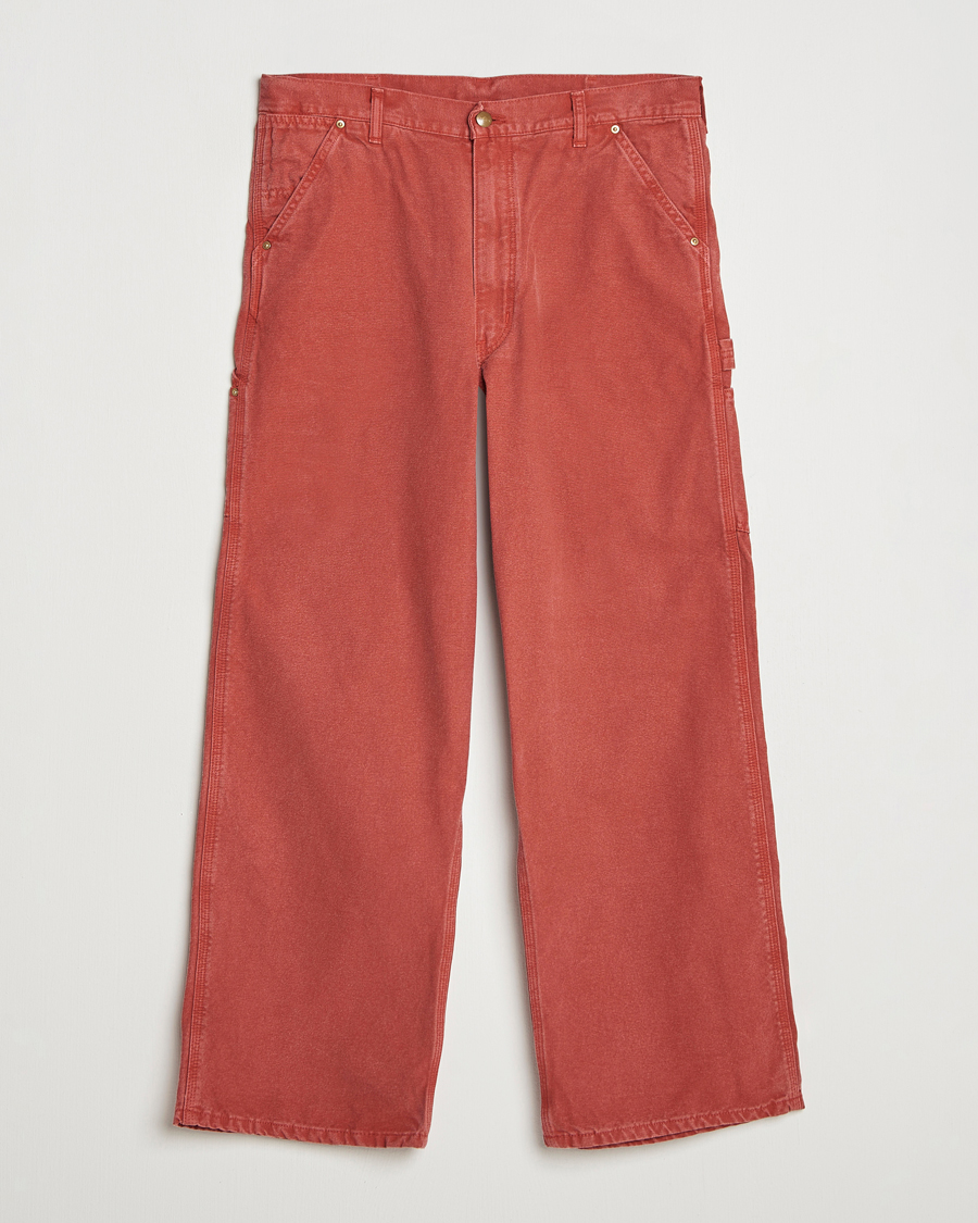 Heren | Broeken | orSlow | Dad Fit Oxford Painter Pants Red