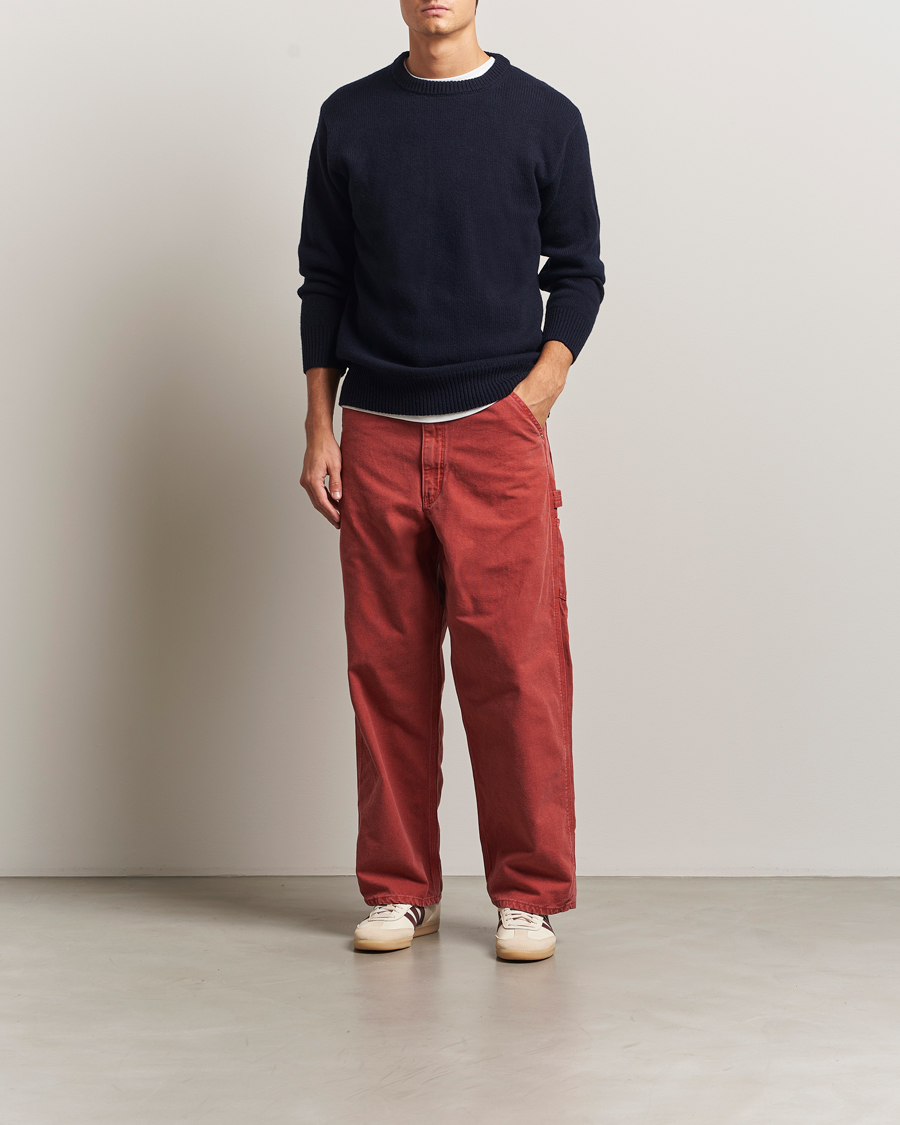 Heren | Broeken | orSlow | Dad Fit Oxford Painter Pants Red