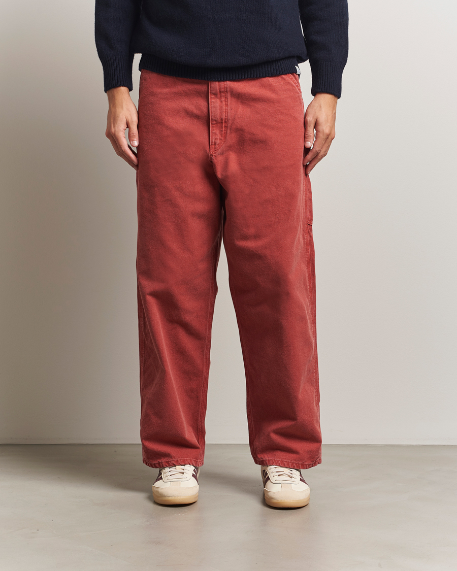 Heren | Broeken | orSlow | Dad Fit Oxford Painter Pants Red