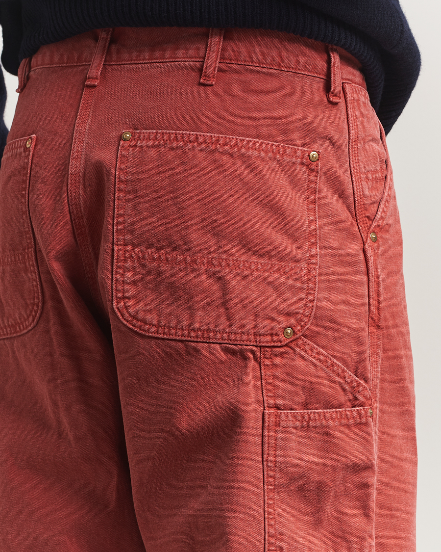 Heren | Broeken | orSlow | Dad Fit Oxford Painter Pants Red