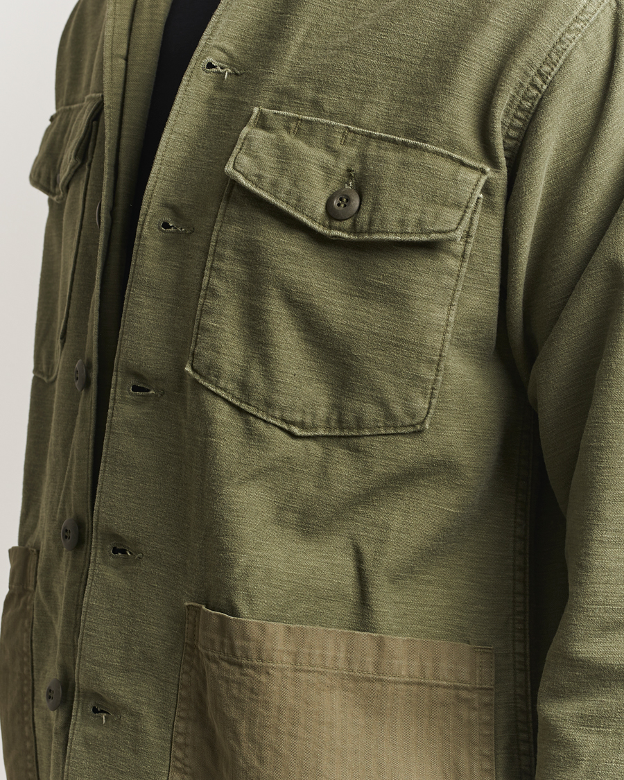 Heren | Overhemden | orSlow | 4 Pockets US Army Shirt Dark Olive