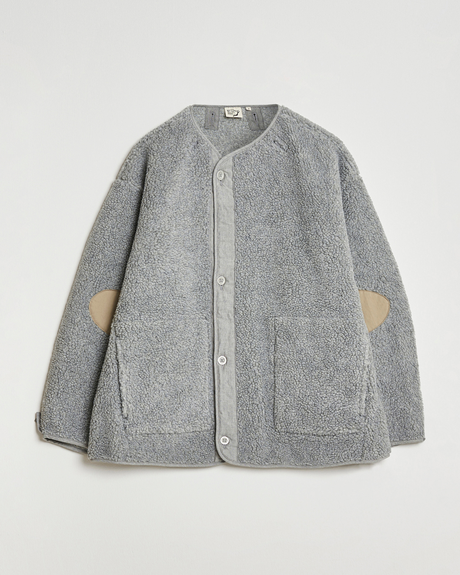 Heren | Truien | orSlow | M-65 Tail Coat Liner Light Grey