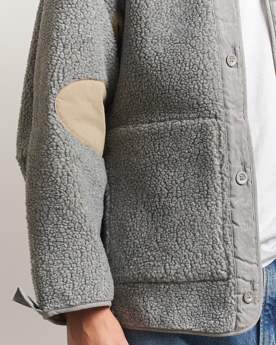 Heren | Truien | orSlow | M-65 Tail Coat Liner Light Grey