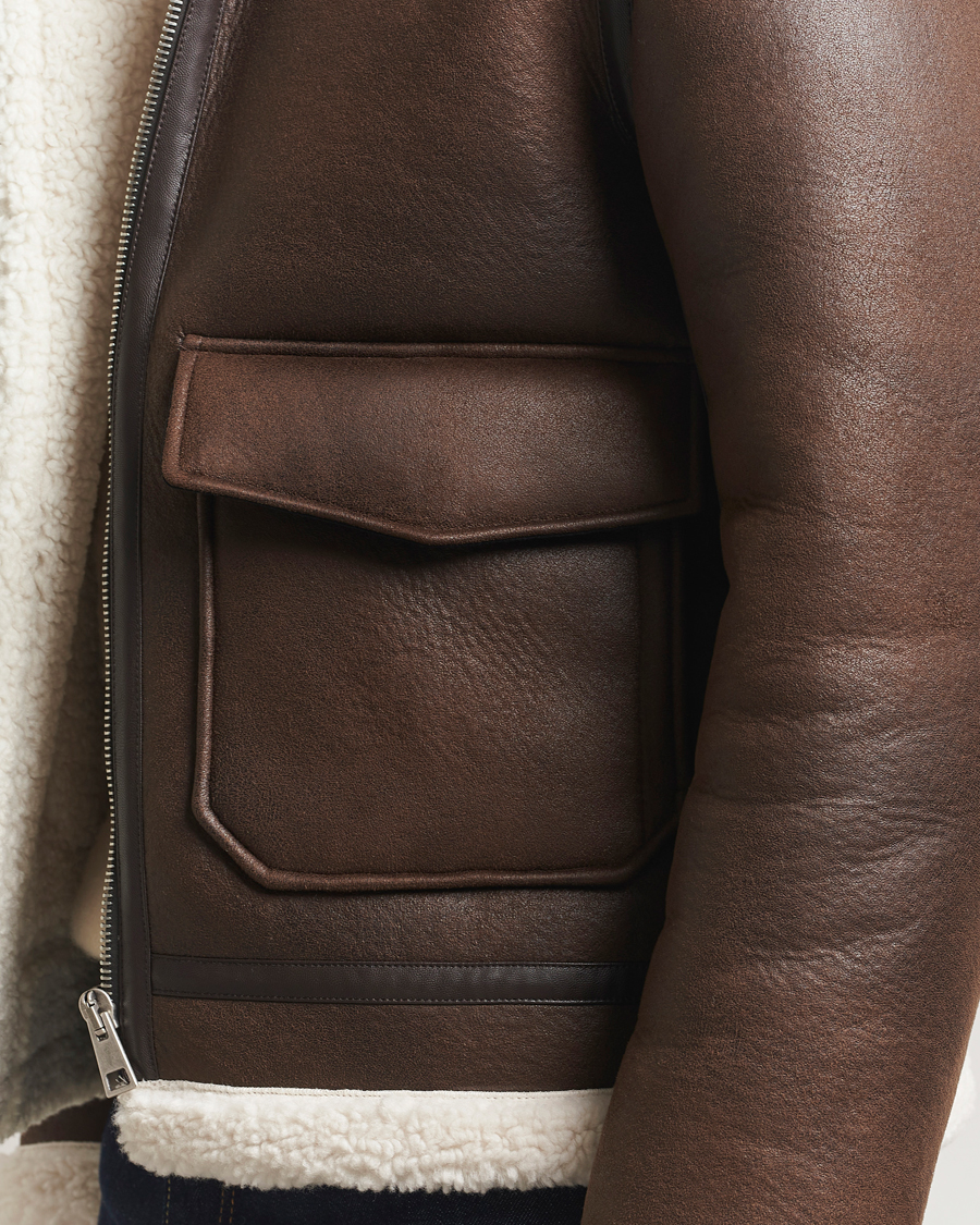 Heren | Jassen | A.P.C. | Tommy Aviator Jacket Brown