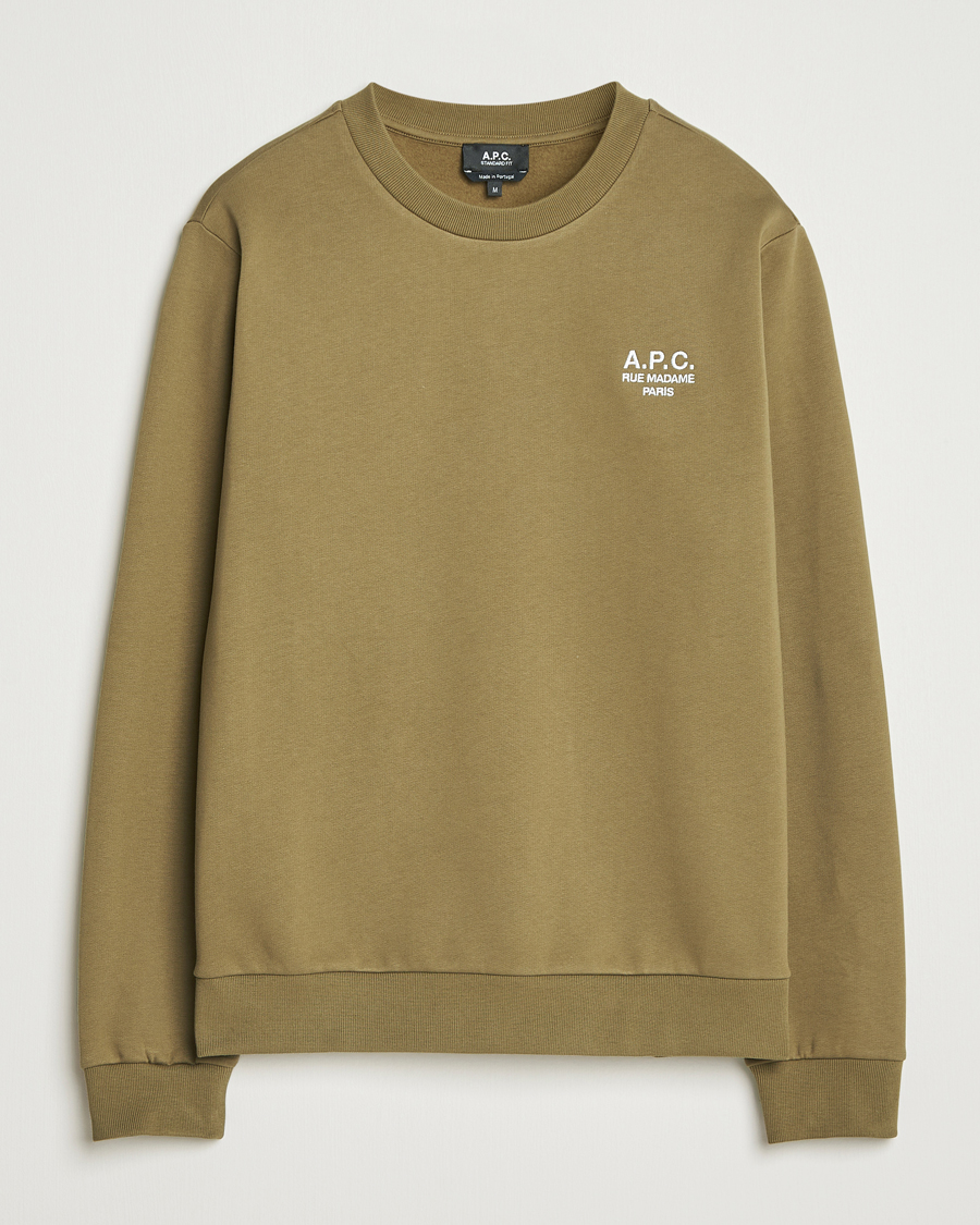 Heren | Truien | A.P.C. | Rue Madame Sweatshirt Khaki Green