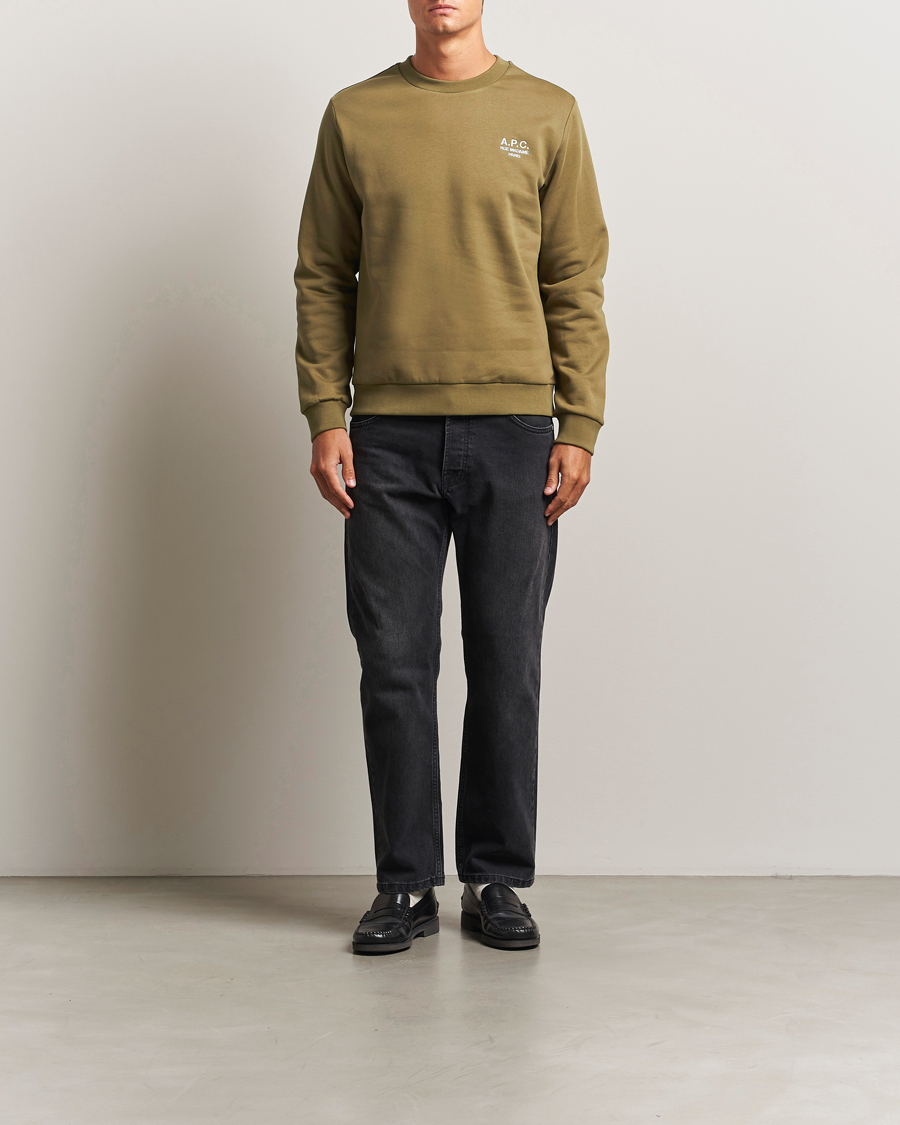 Heren | Truien | A.P.C. | Rue Madame Sweatshirt Khaki Green