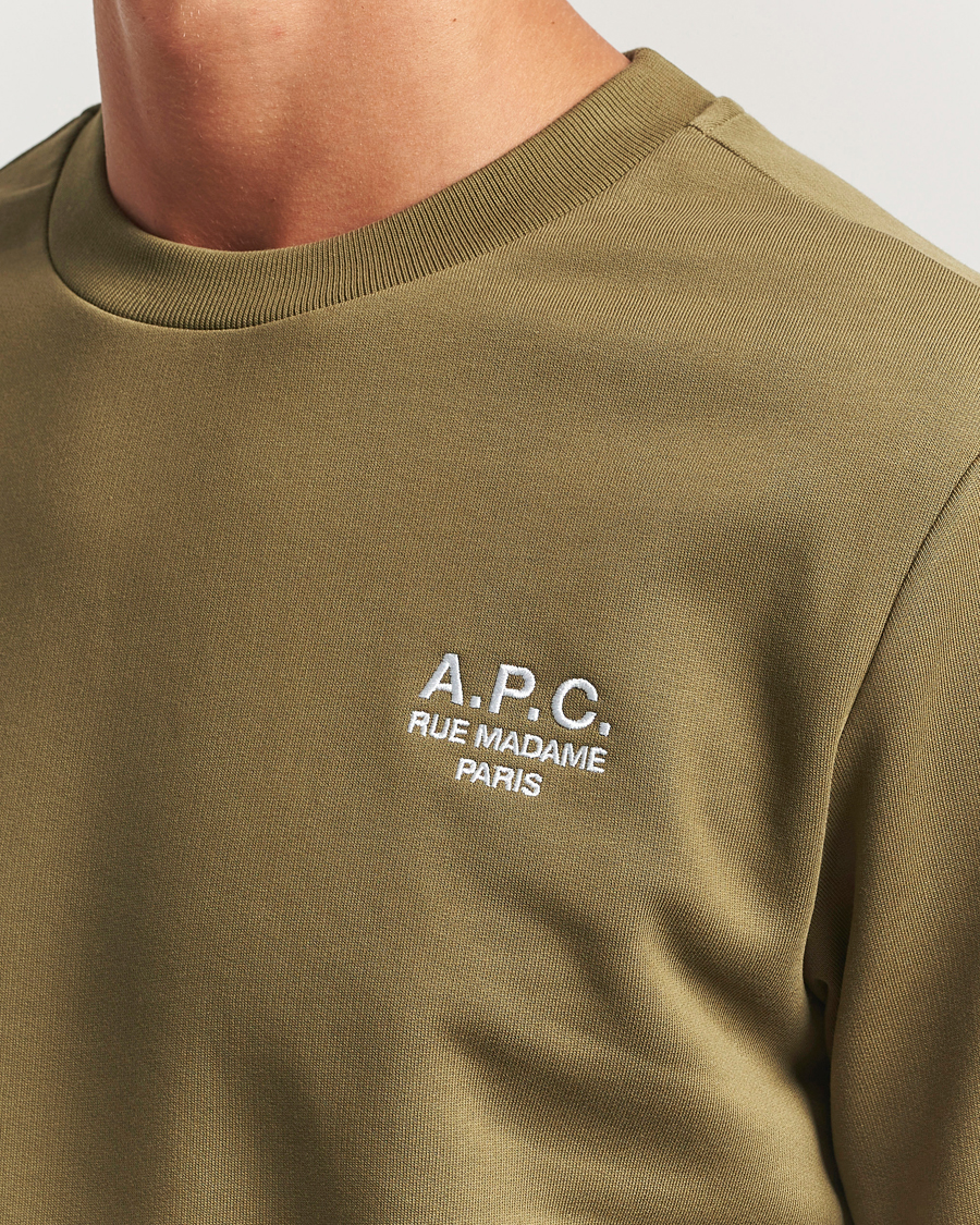 Heren | Truien | A.P.C. | Rue Madame Sweatshirt Khaki Green