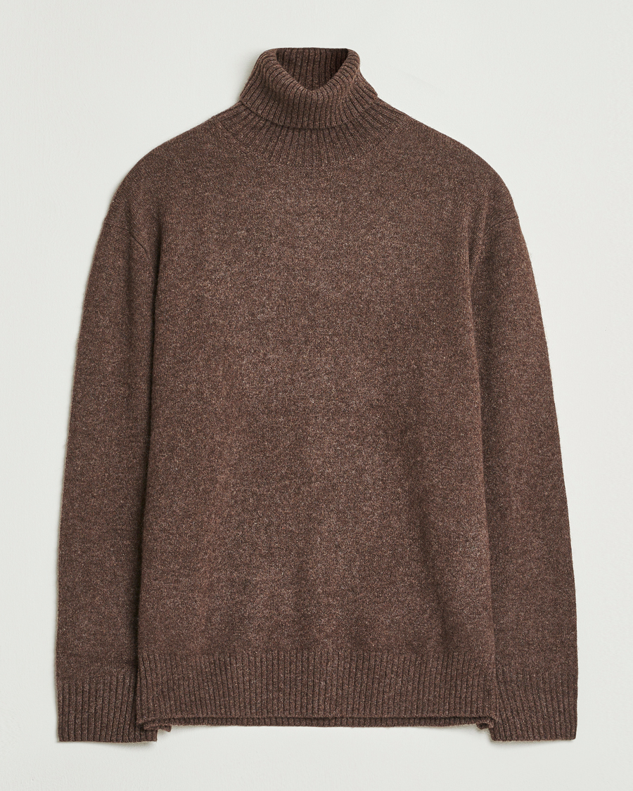 Heren | Truien | A.P.C. | Mahe Yak Knitted Rollneck Marron Chine