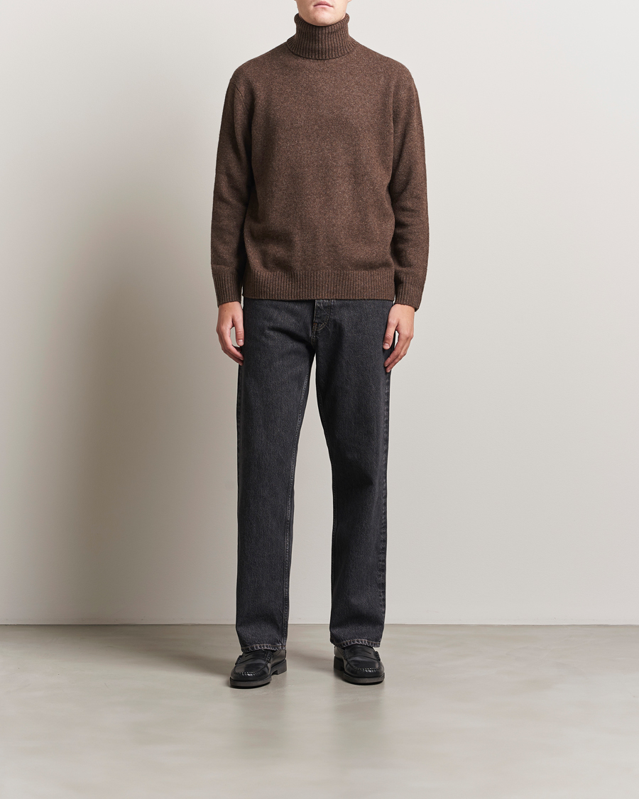 Heren | Truien | A.P.C. | Mahe Yak Knitted Rollneck Marron Chine