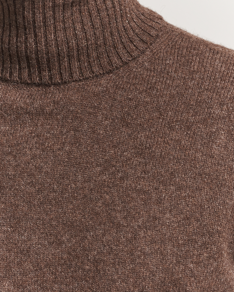 Heren | Truien | A.P.C. | Mahe Yak Knitted Rollneck Marron Chine