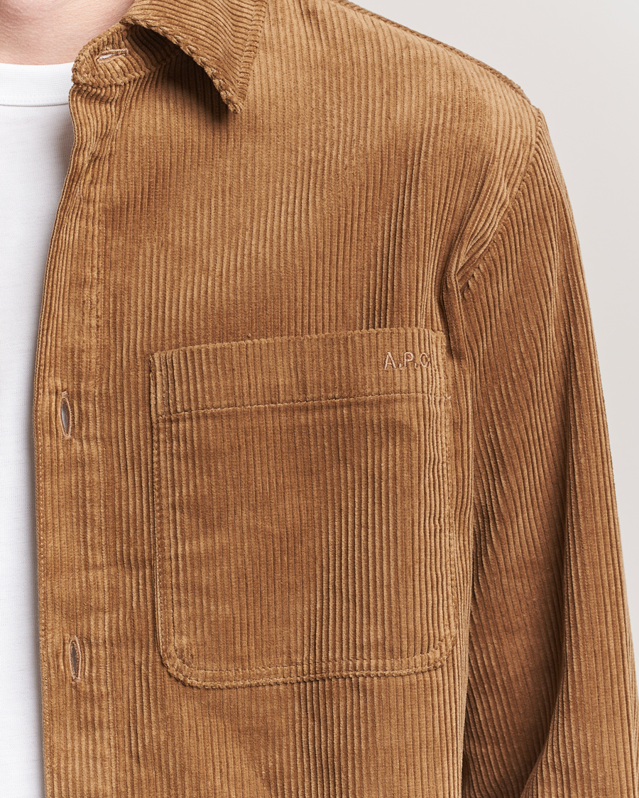 Heren | Overhemden | A.P.C. | Leon Corduroy Overshirt Brown