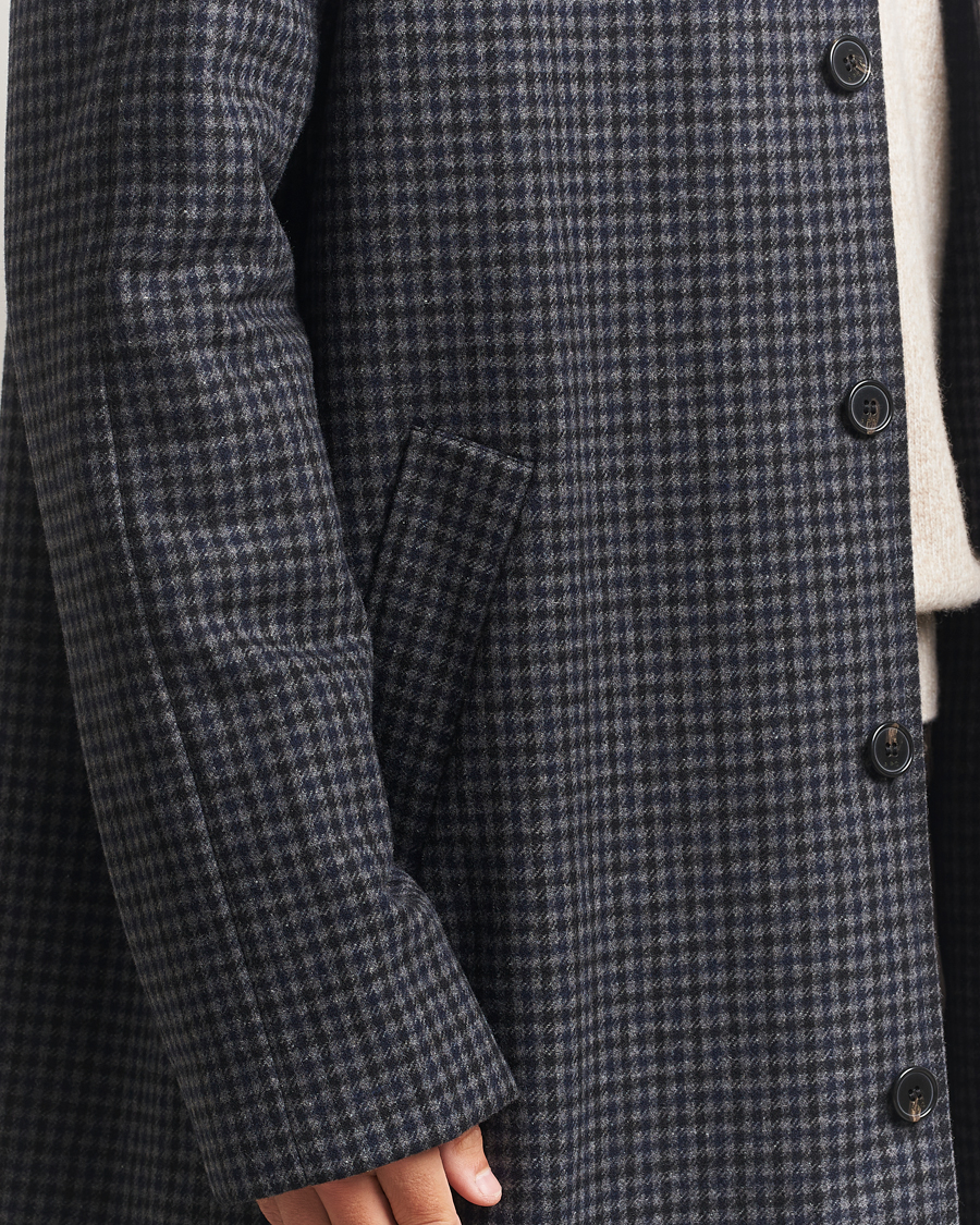 Heren | Jassen | A.P.C. | Paul Wool Houndstooth Coat Anthracite