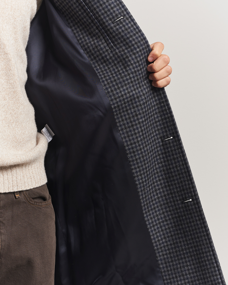 Heren | Jassen | A.P.C. | Paul Wool Houndstooth Coat Anthracite