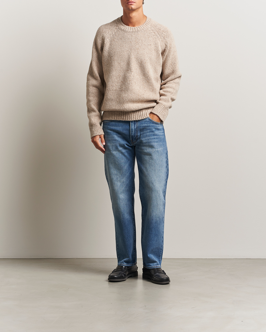 Heren | Truien | A.P.C. | Harris Wool Knitted Sweater Beige