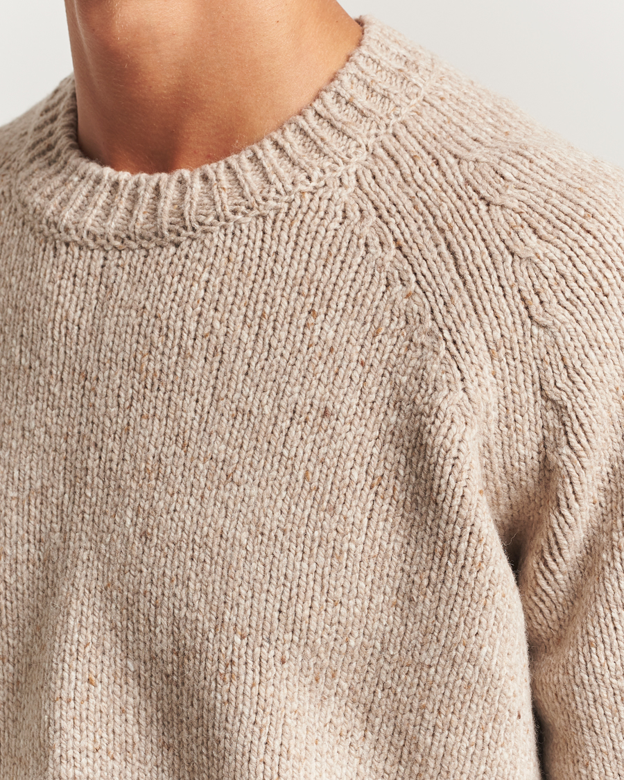 Heren | Truien | A.P.C. | Harris Wool Knitted Sweater Beige