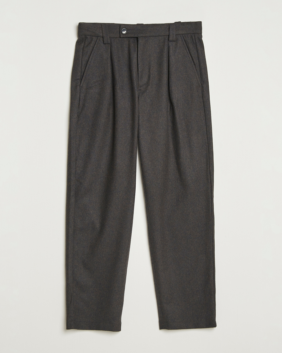 Heren | Broeken | A.P.C. | Renato Wool Flannel Trousers Dark Brown