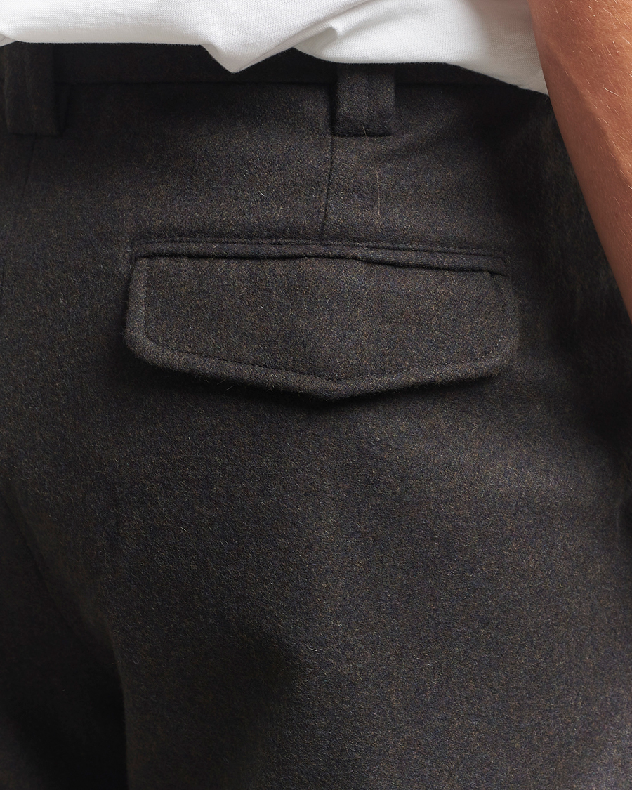 Heren | Broeken | A.P.C. | Renato Wool Flannel Trousers Dark Brown
