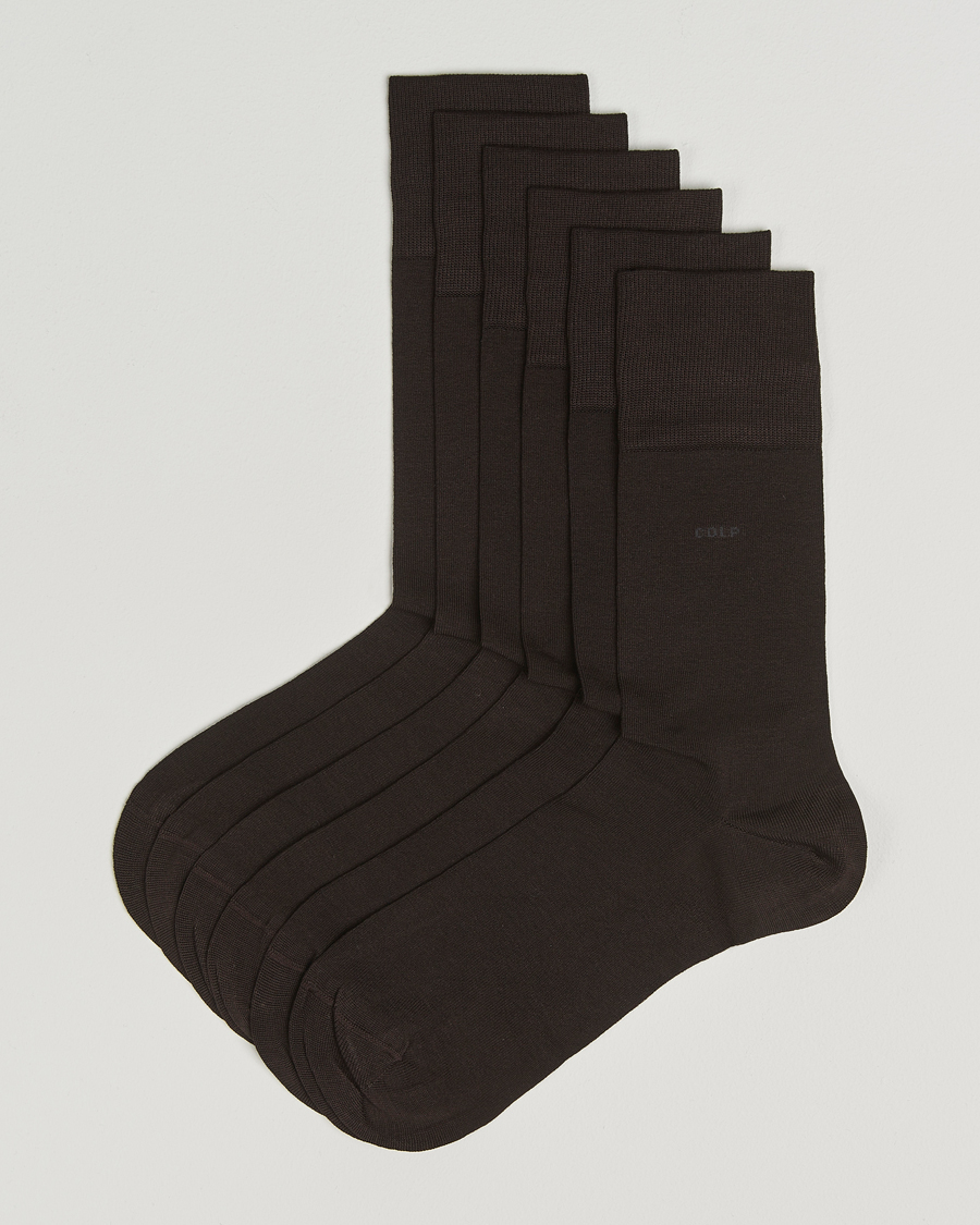 Heren | Ondergoed | CDLP | 6-Pack Cotton Socks Dark Brown